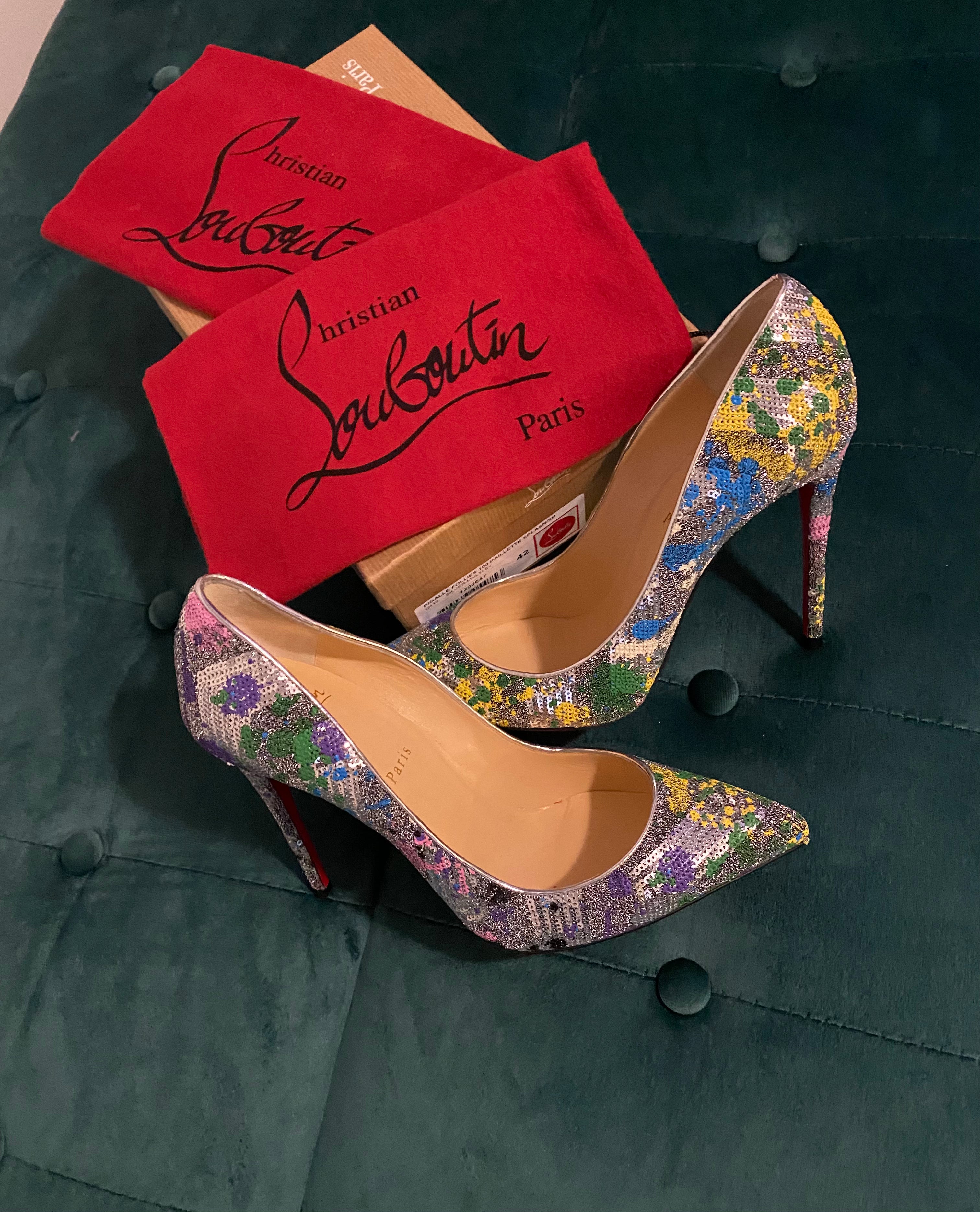 Designer Sequin Pumps