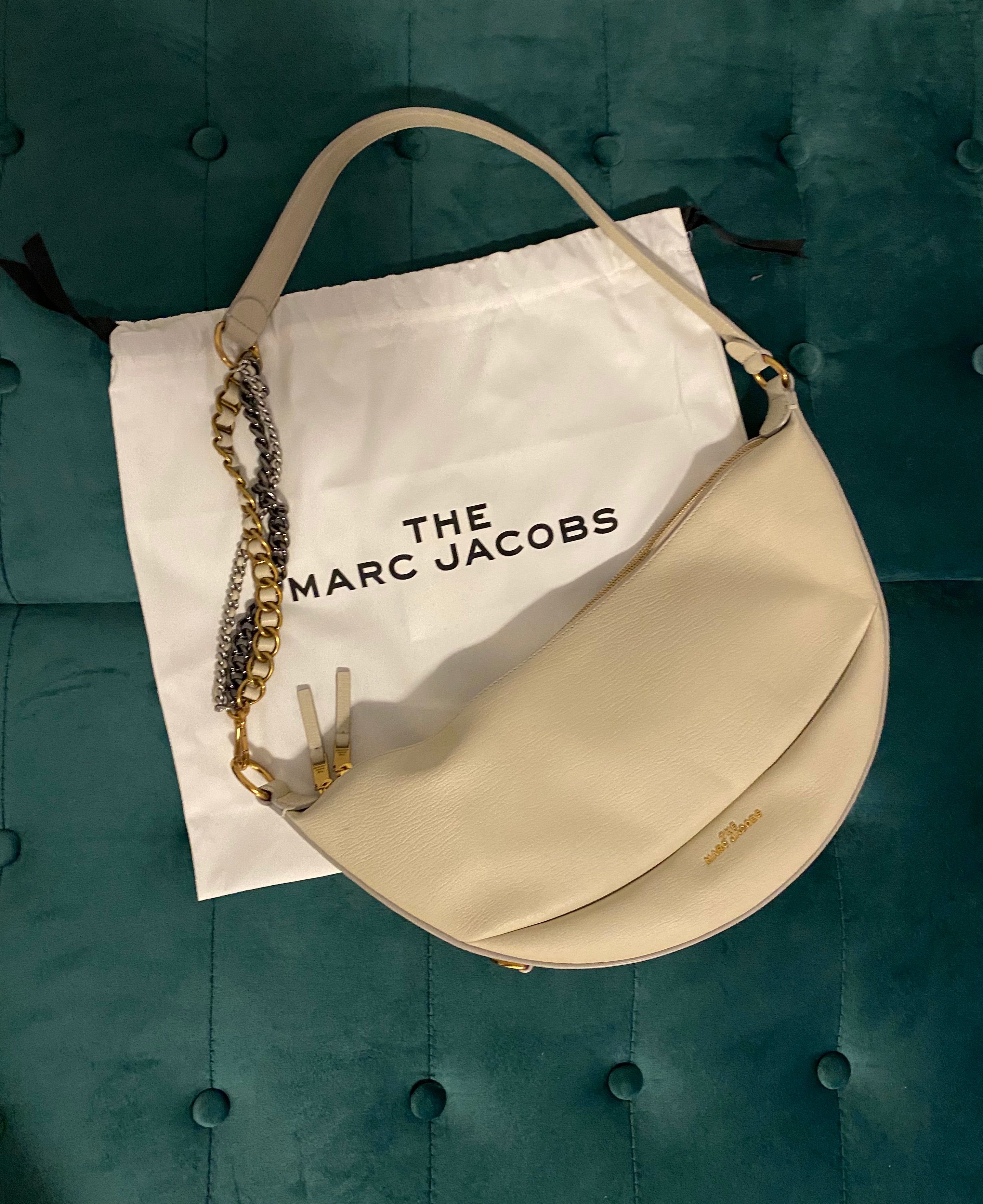Designer Cream Crossbody Handbag