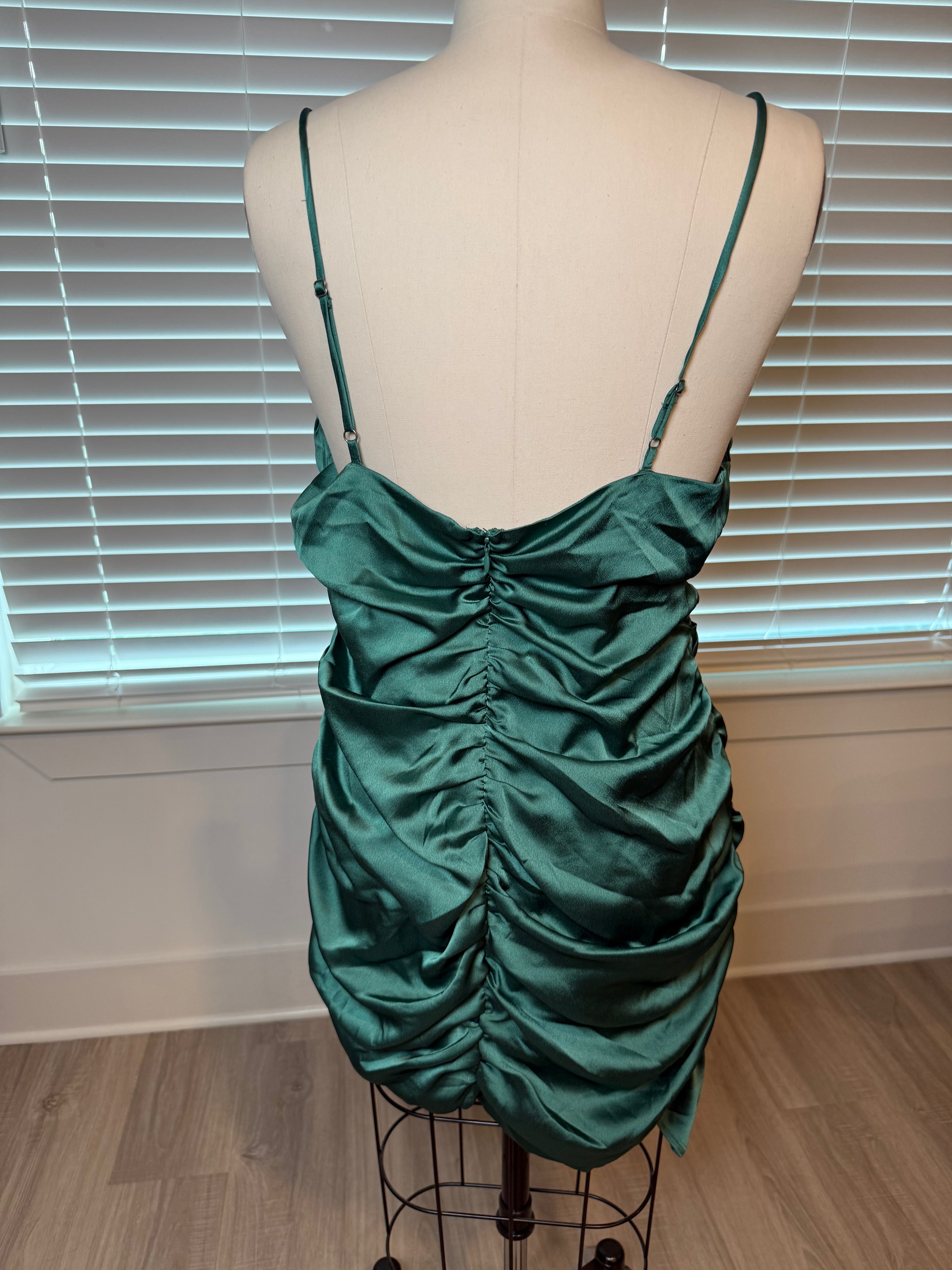 Green Satin Dress (NEW)