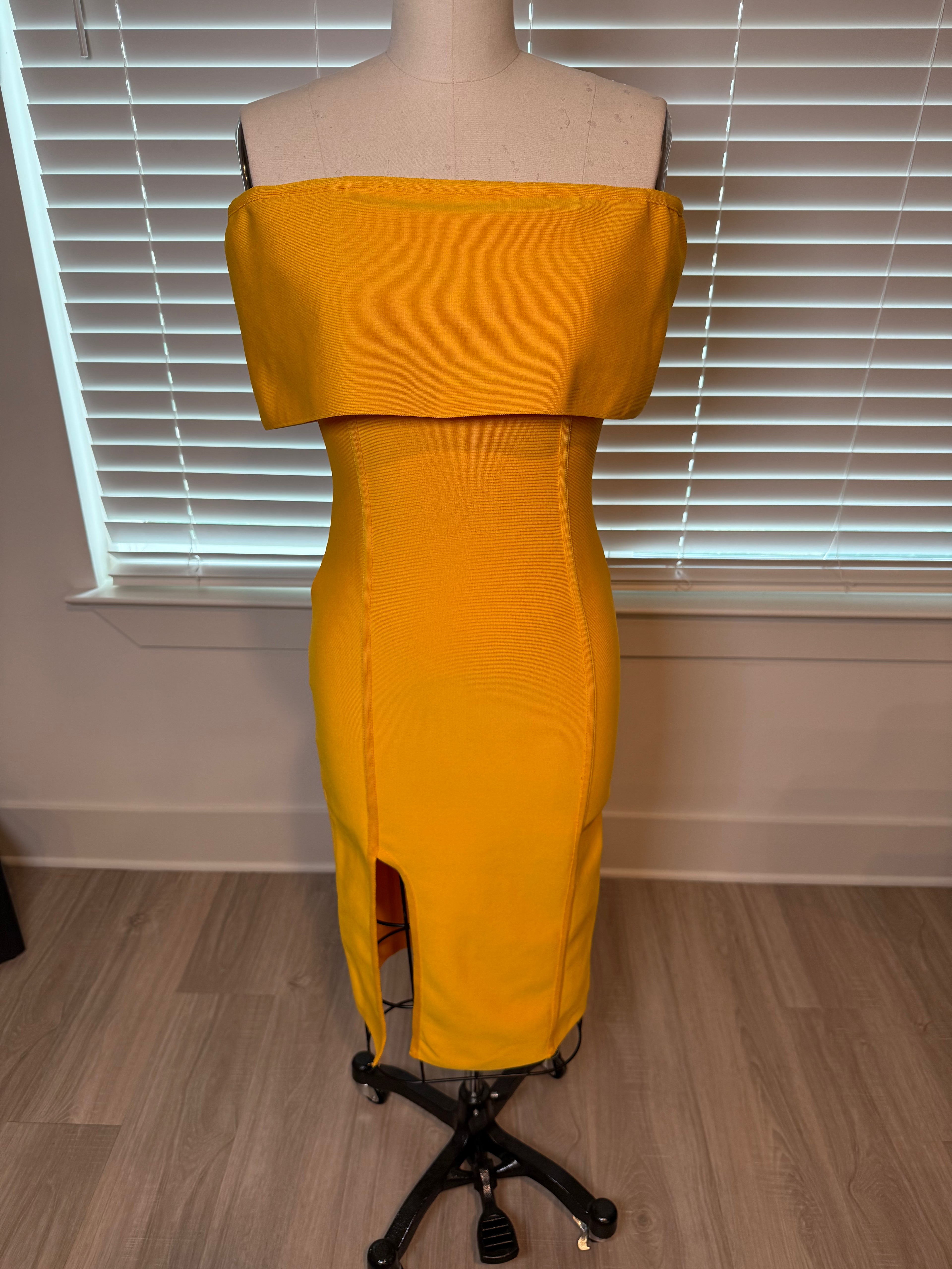 Yellow Off the Shoulder Dress (NEW)