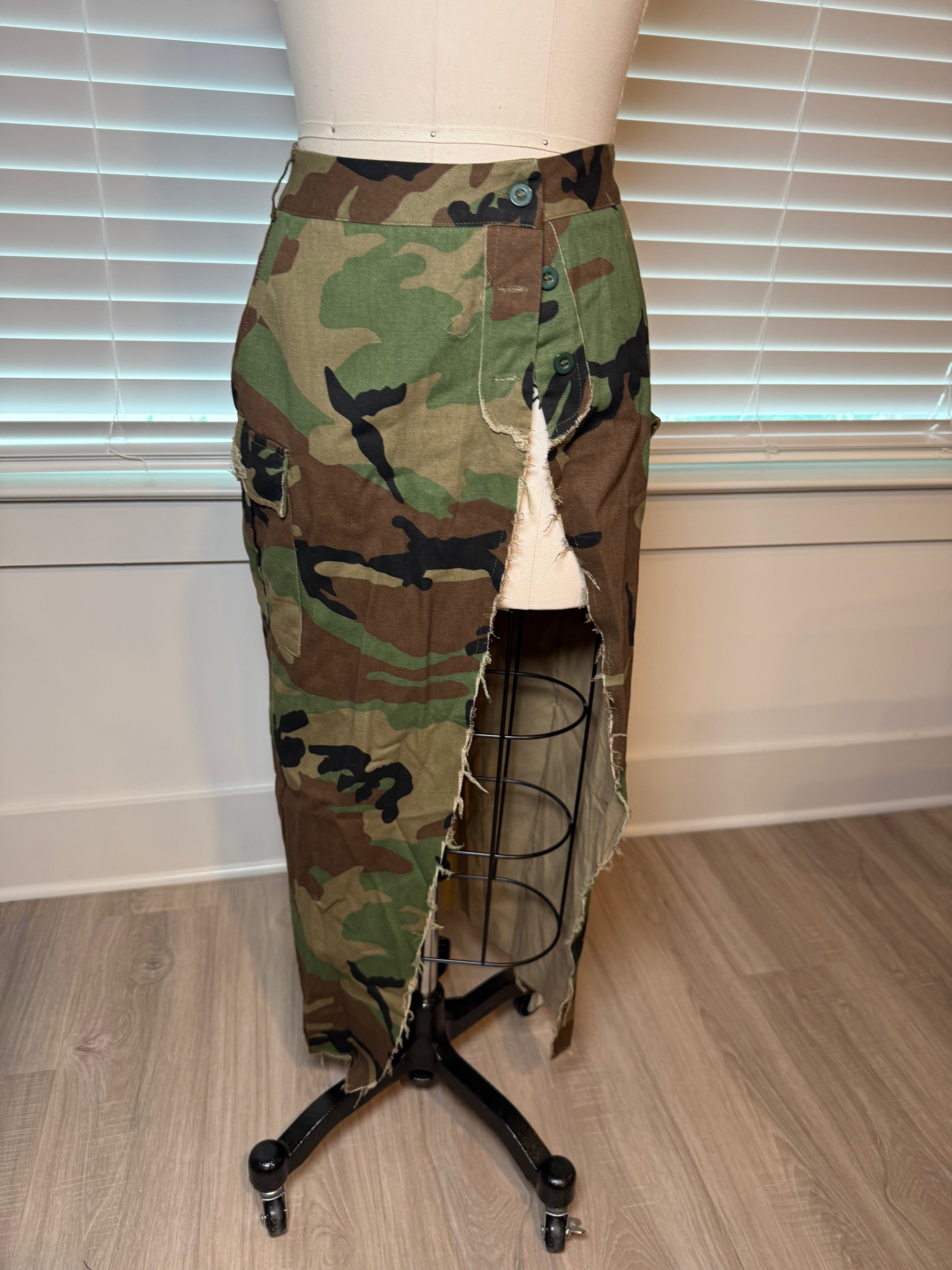 Camo High Split Skirt (NEW)