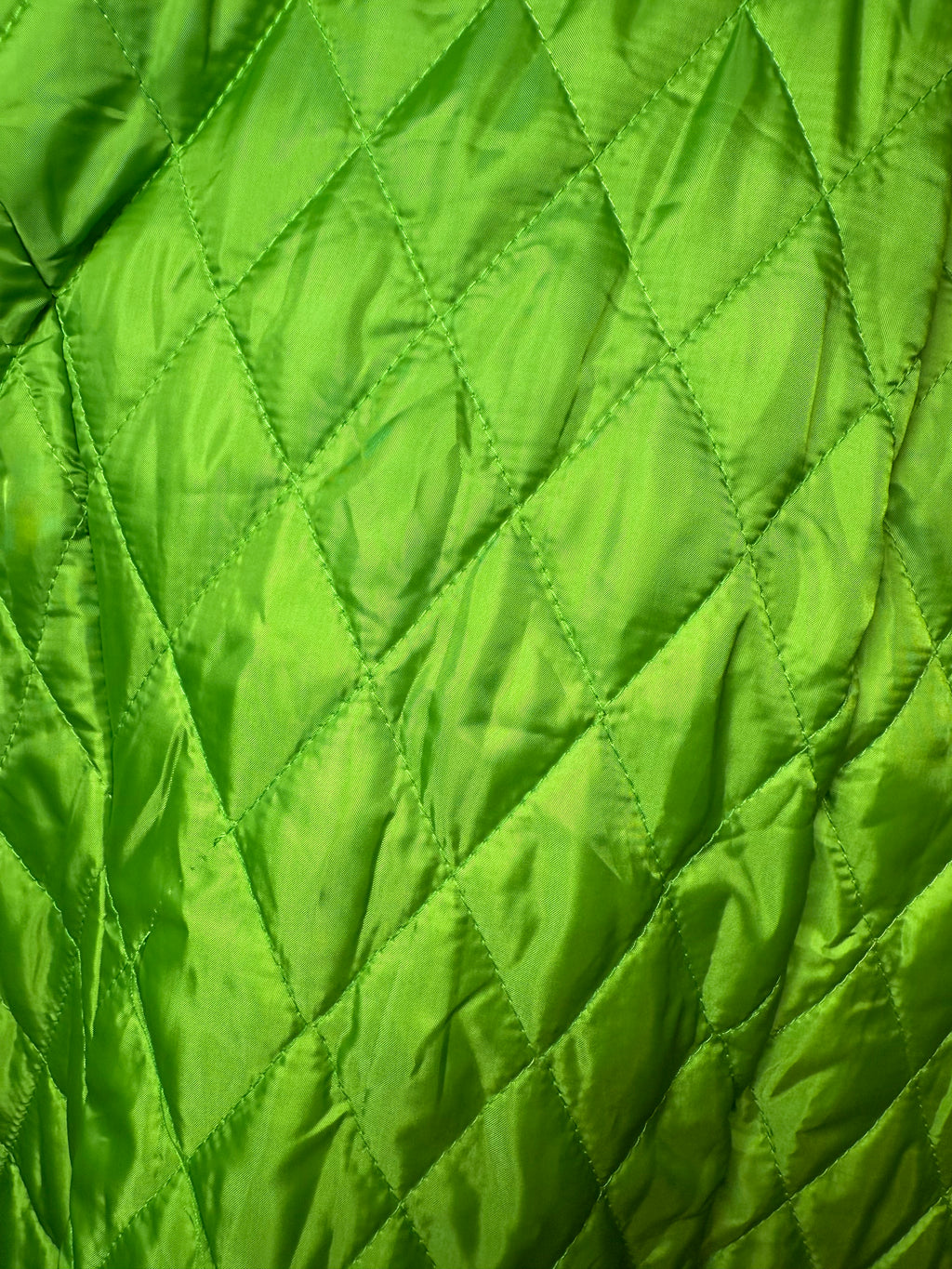 Lime Green Patin Leather Trench