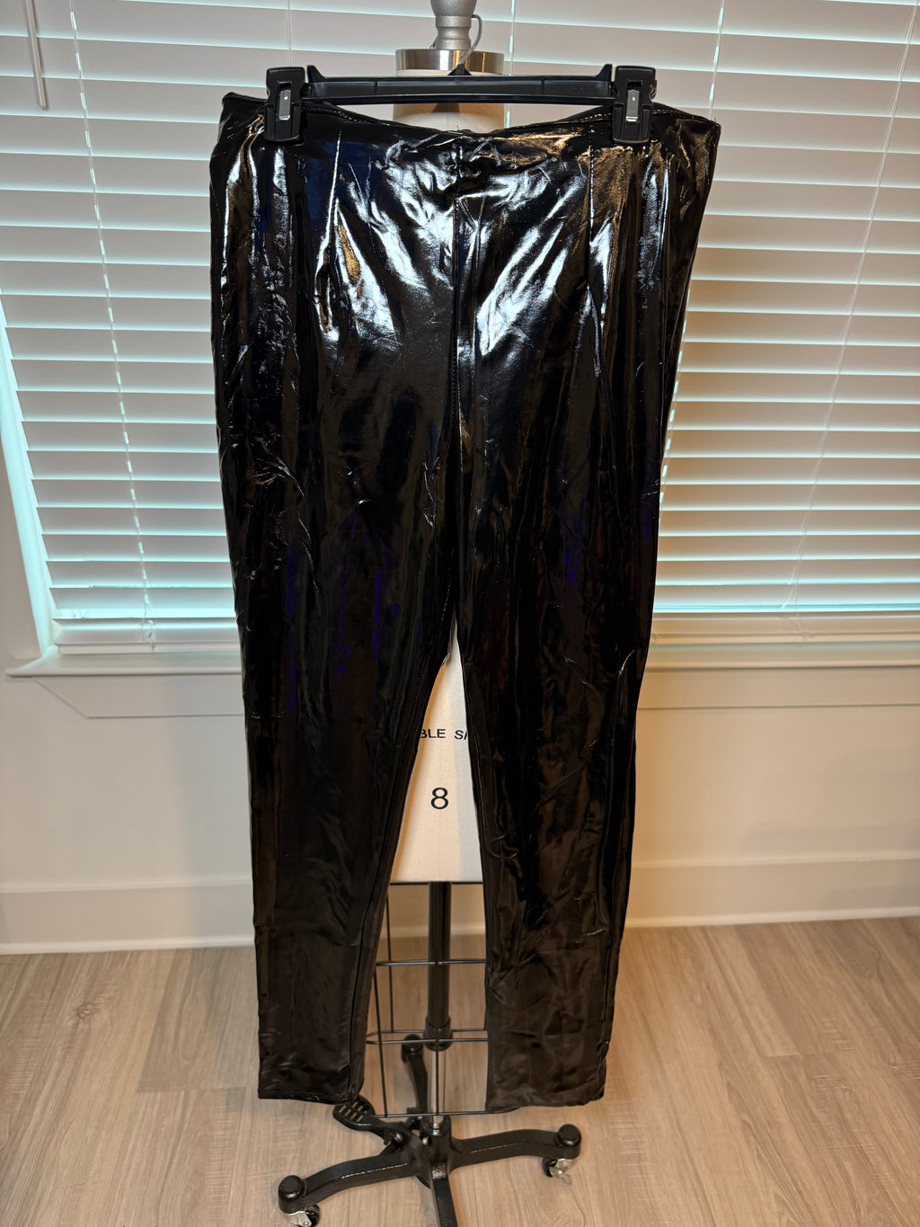 Black Patent Leather Pants
