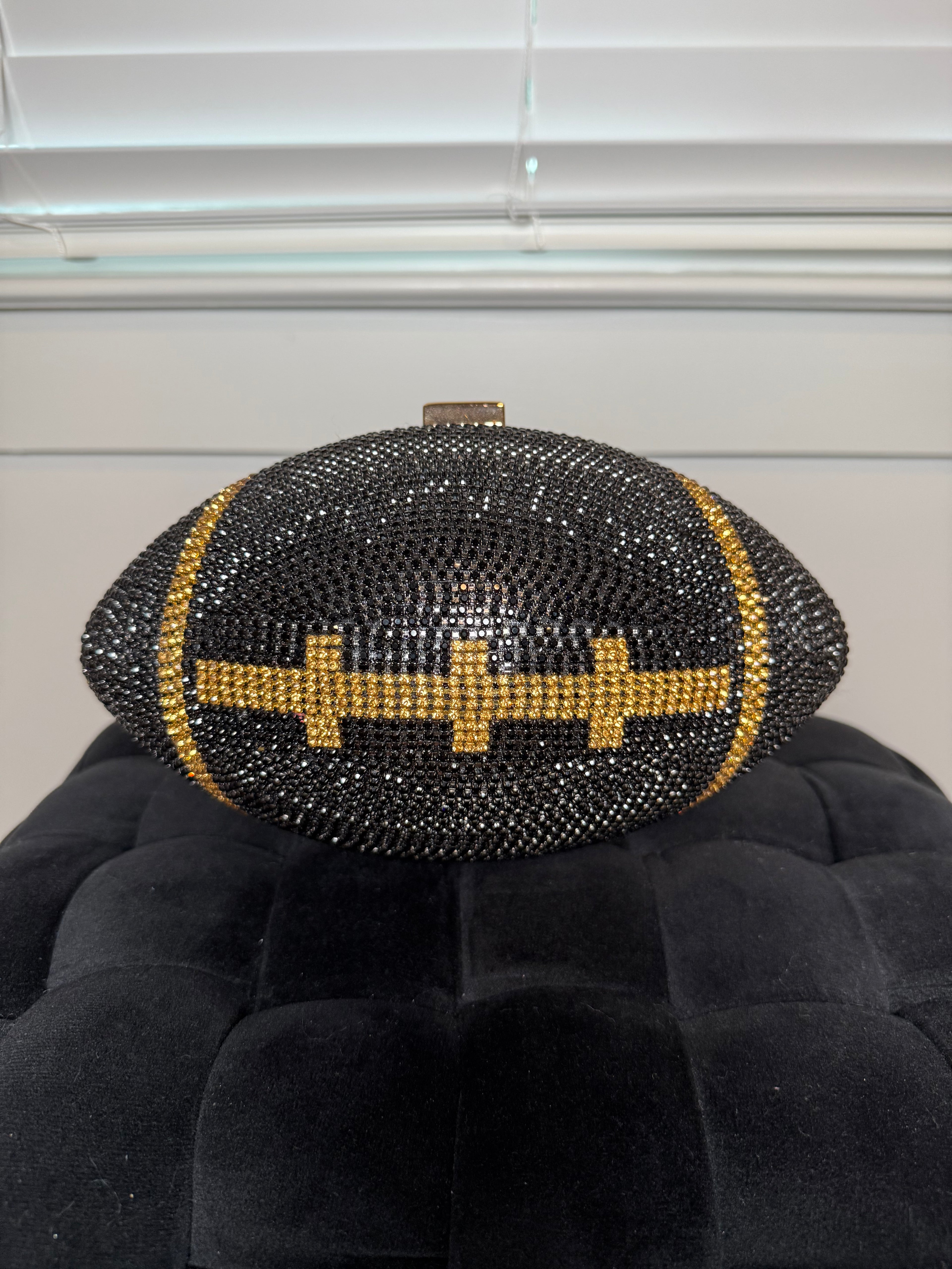 Football Rhinestone Purse