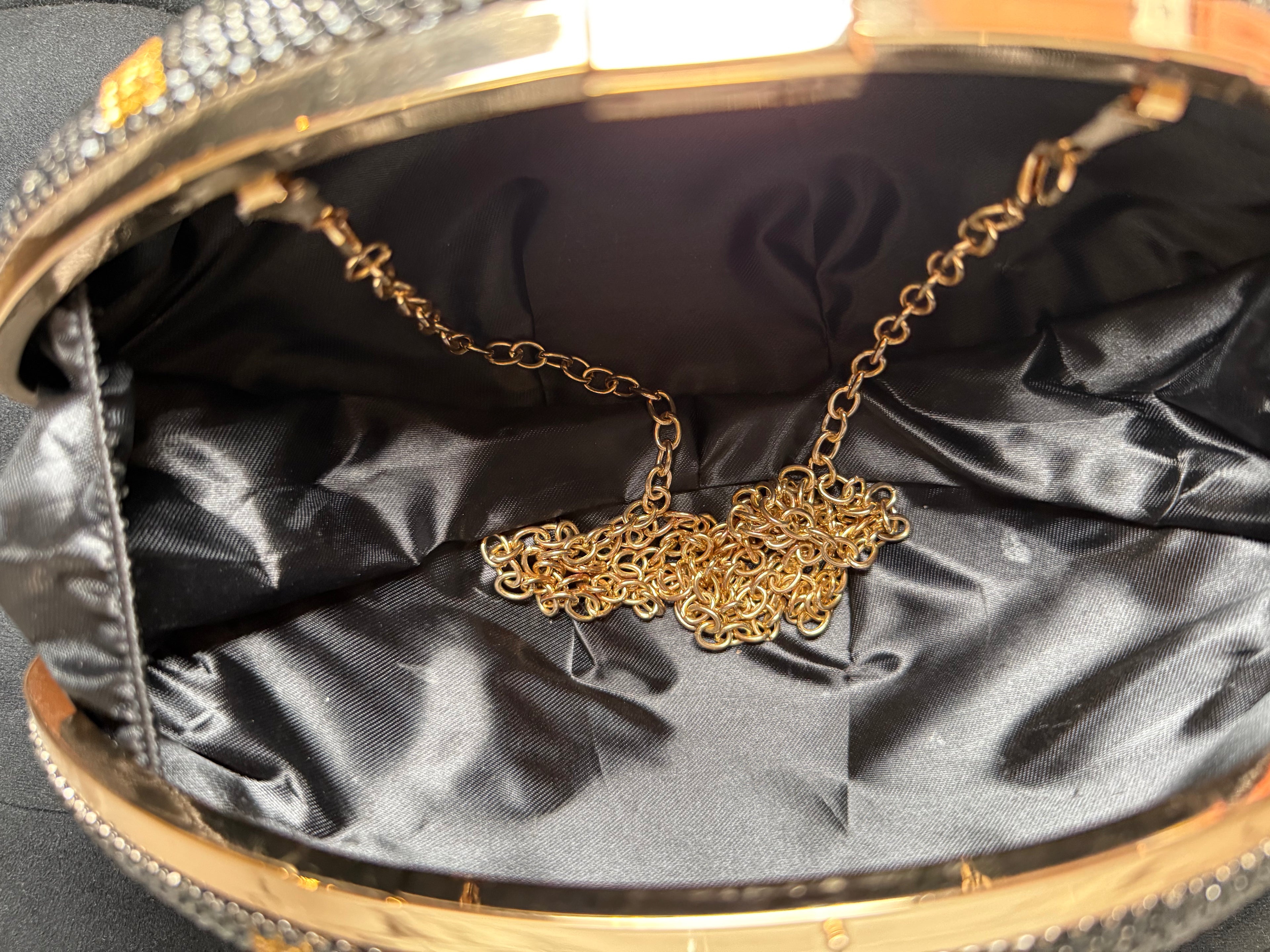 Football Rhinestone Purse