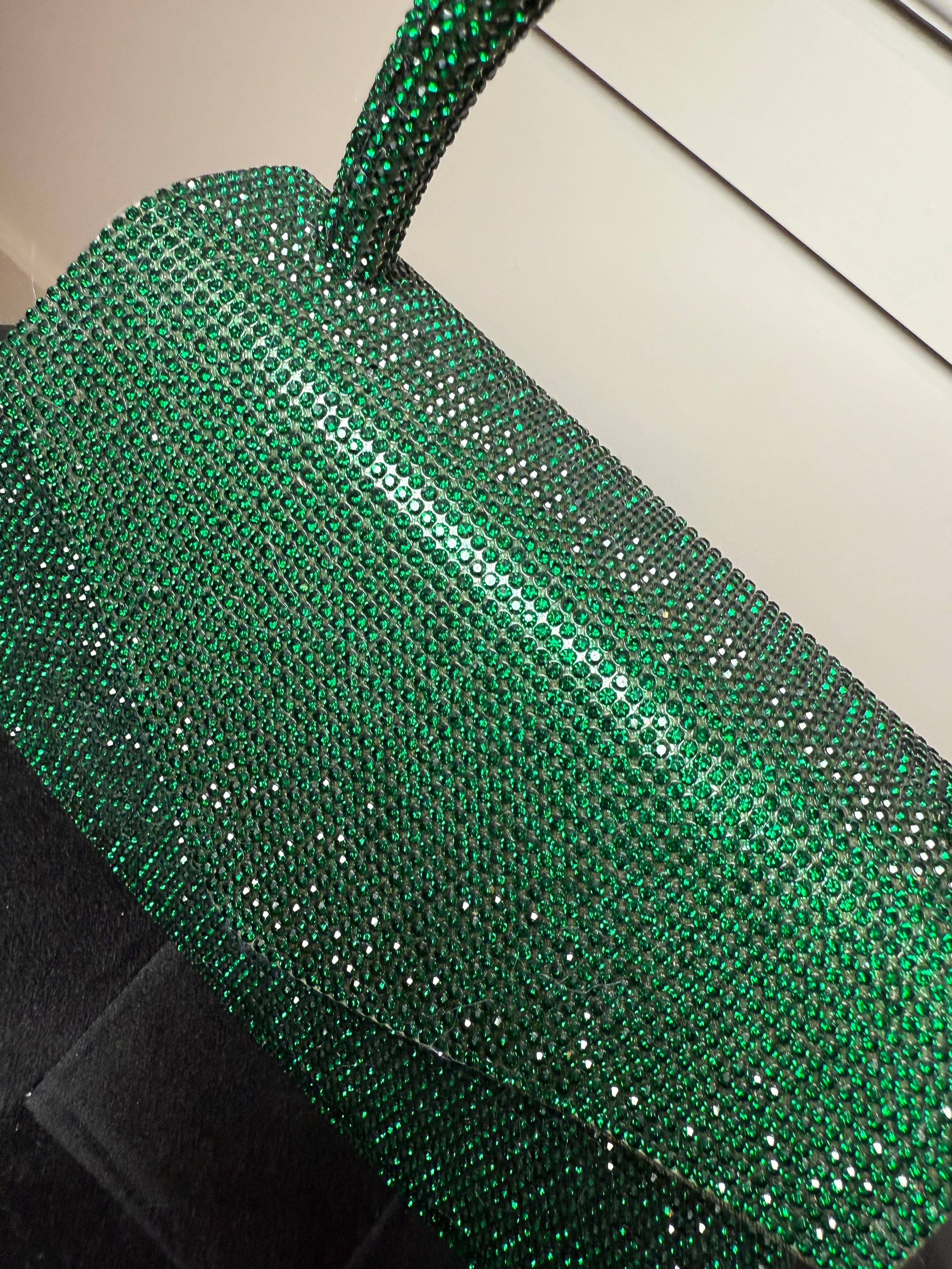 Green Rhinestone Purse