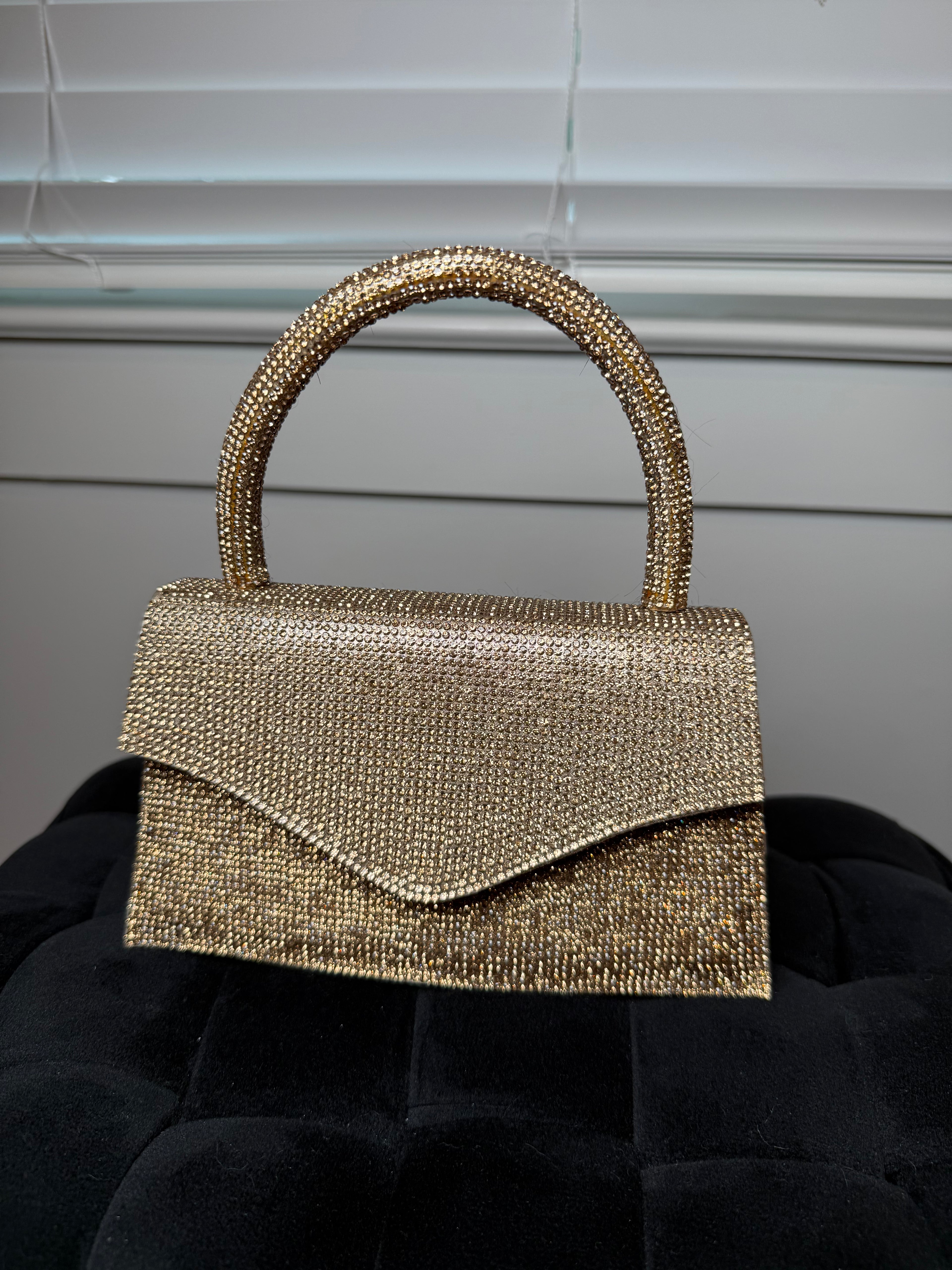 Gold Rhinestone Purse