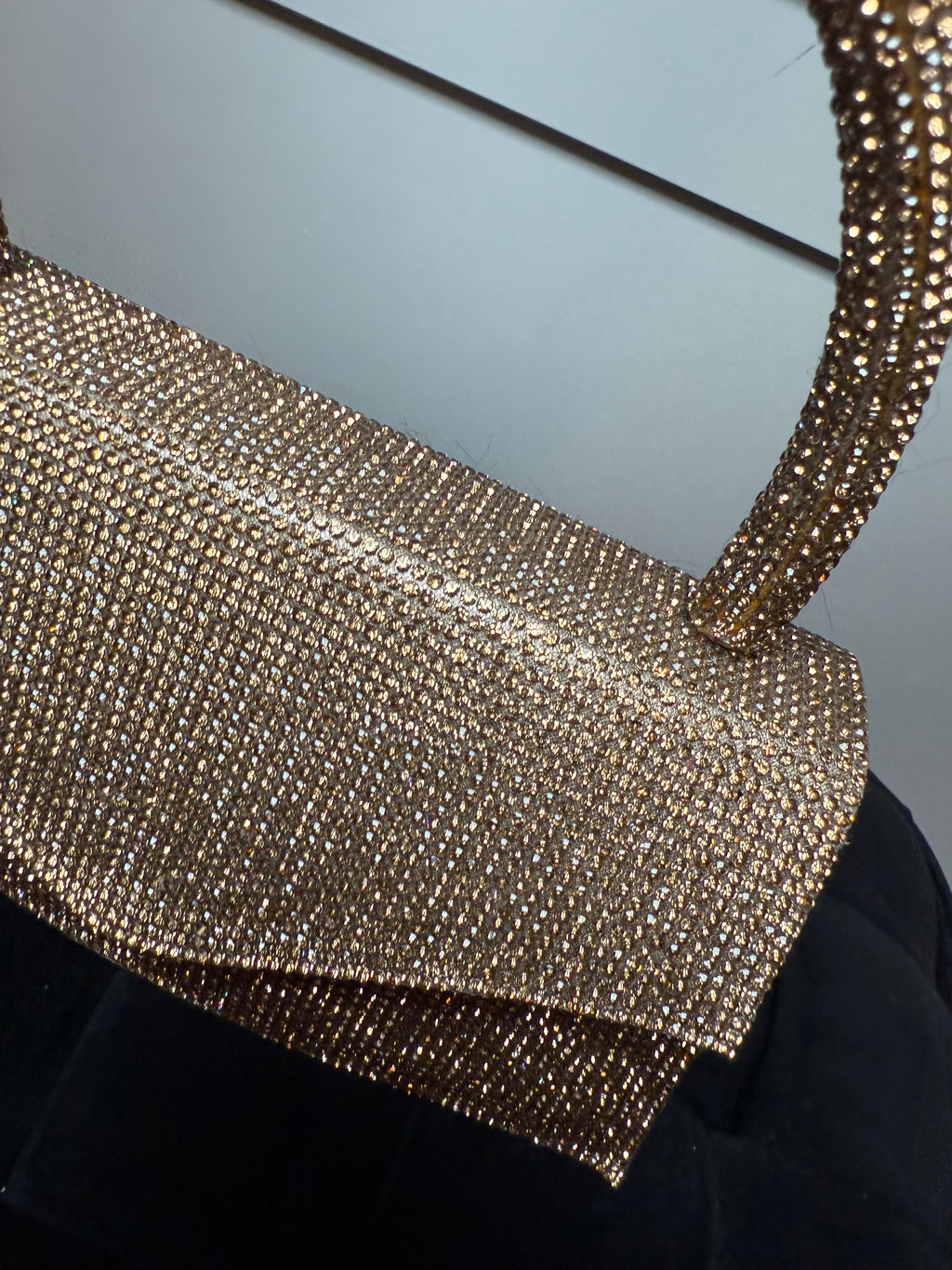 Gold Rhinestone Purse