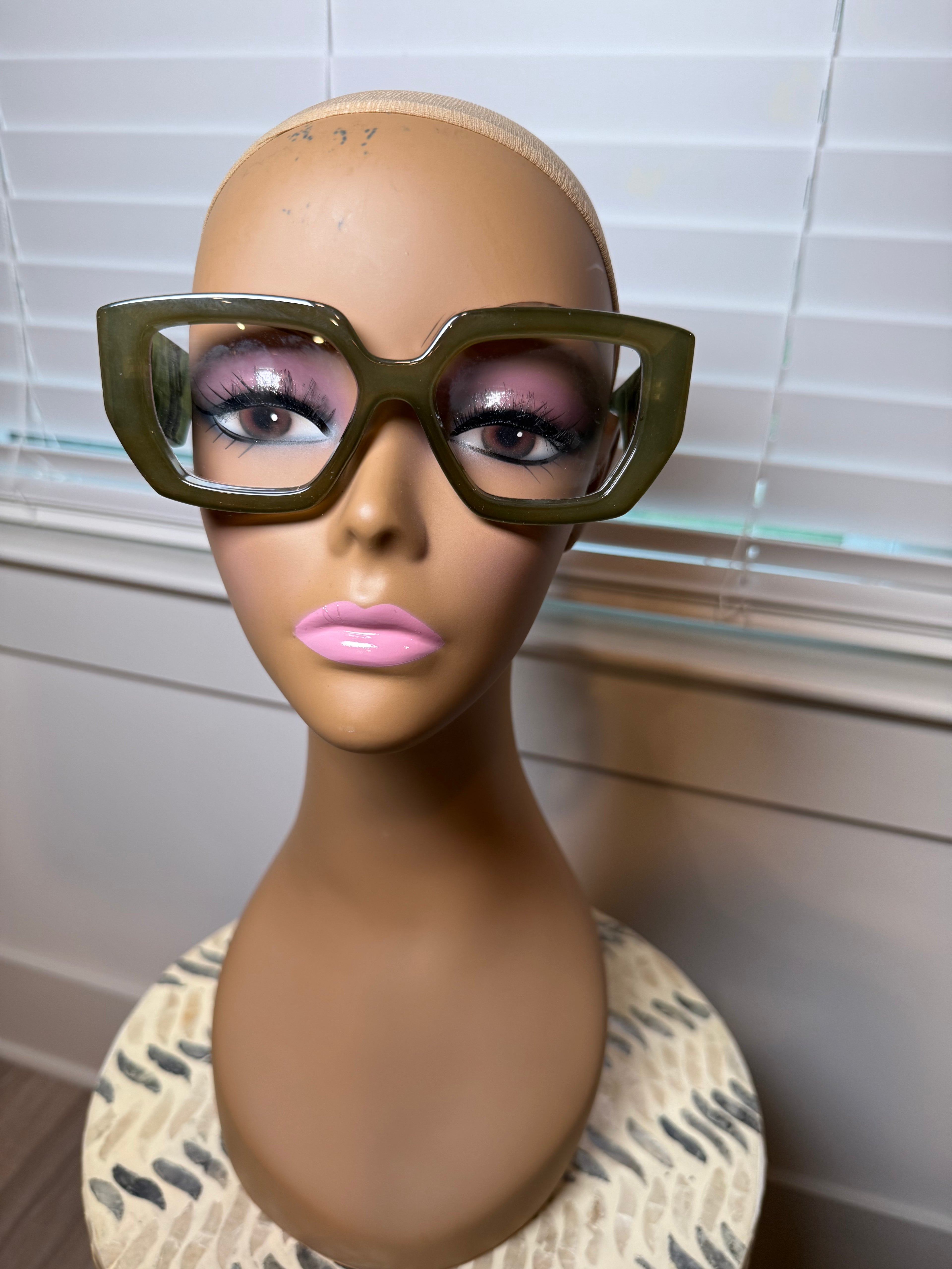 Green/Clear Glasses