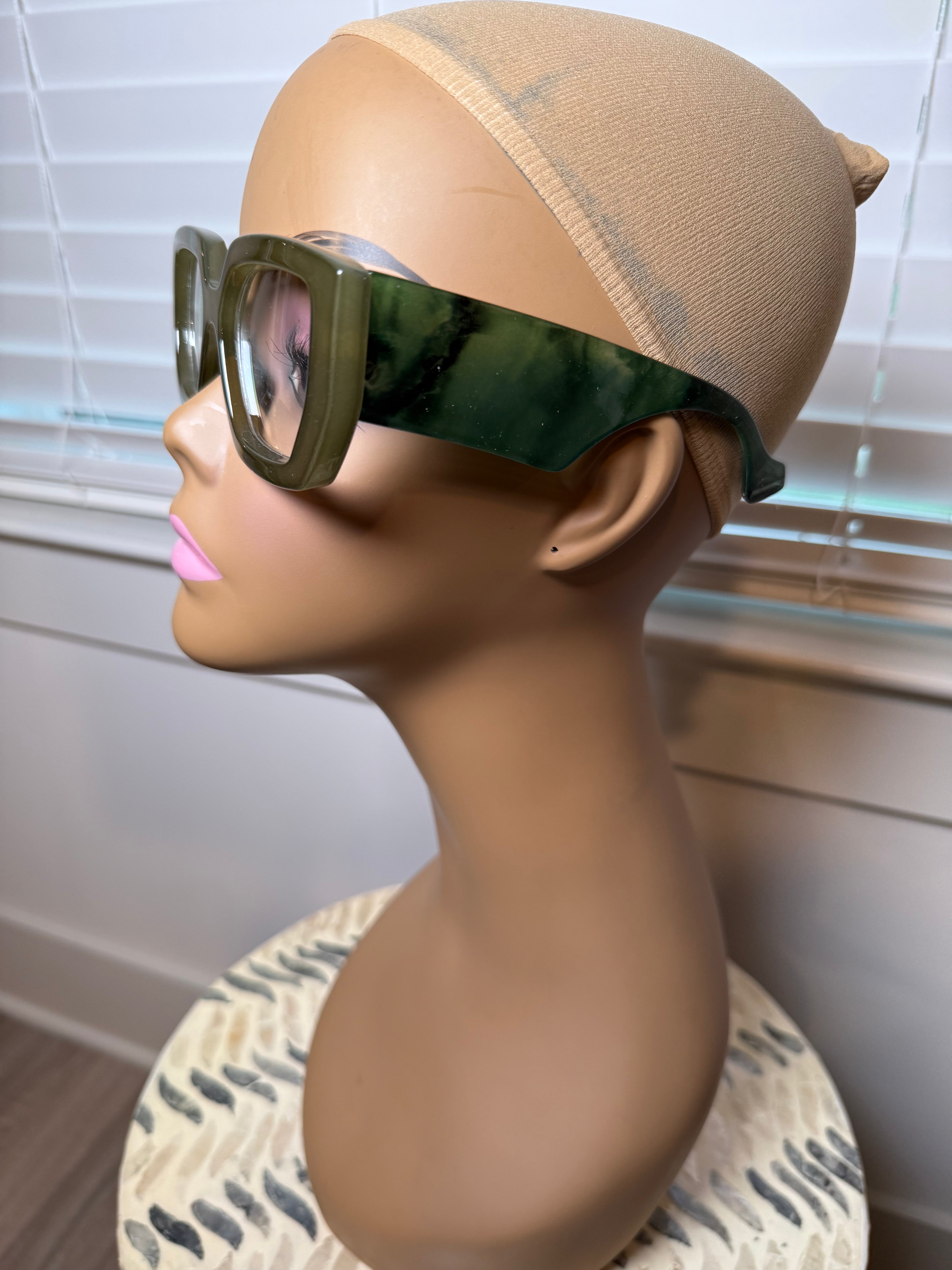 Green/Clear Glasses