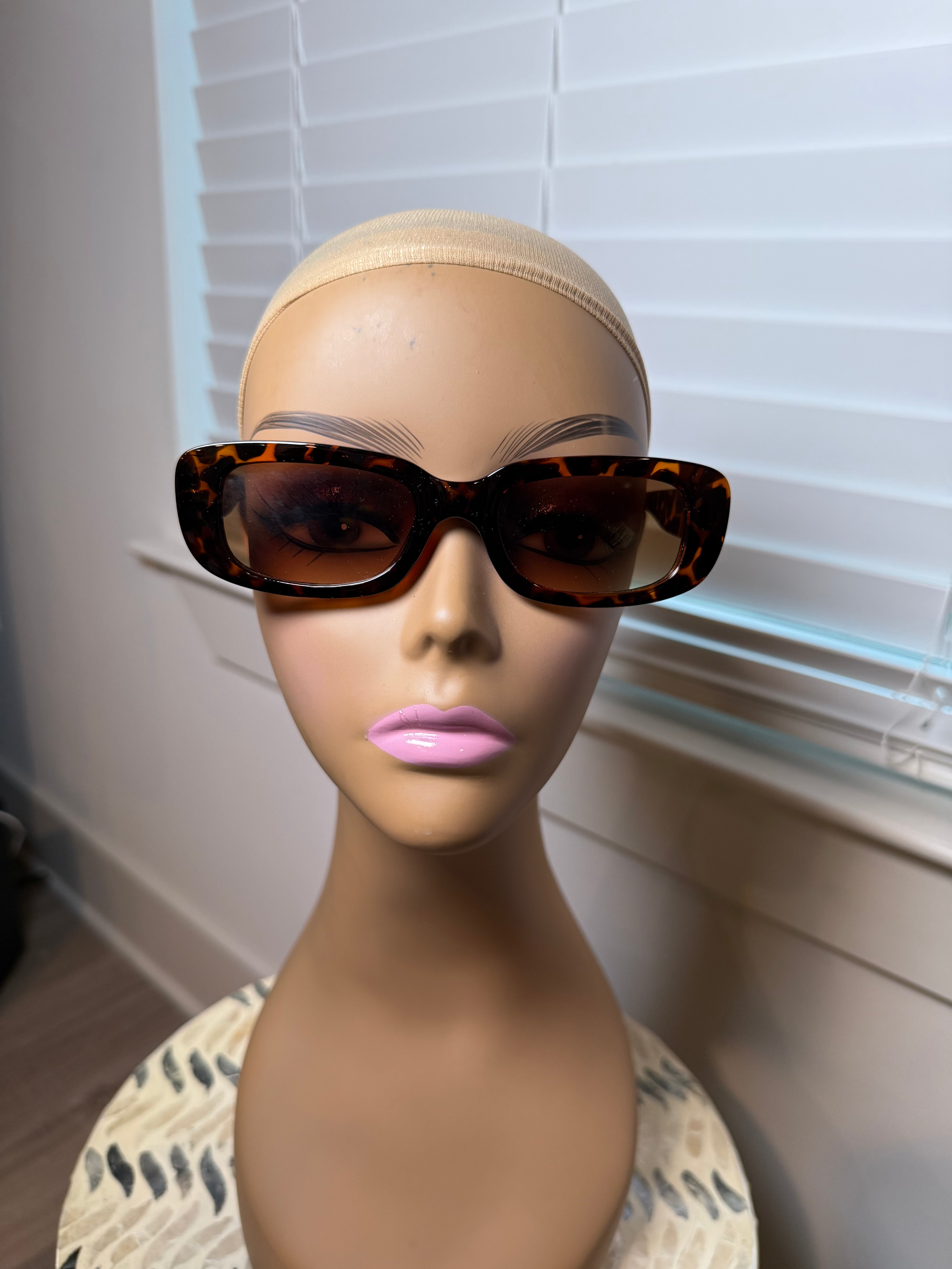 Leopard Oval Sunglasses