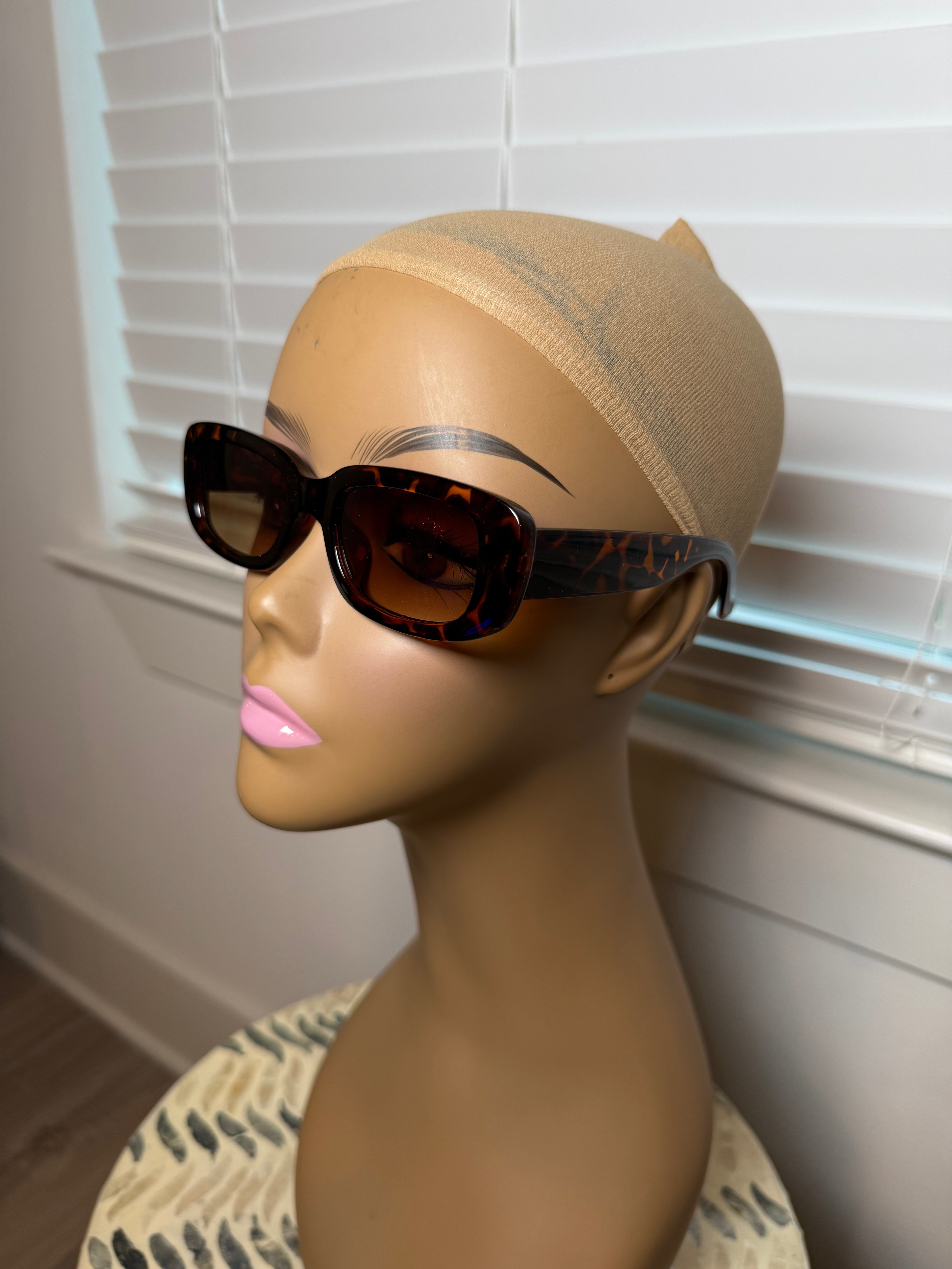 Leopard Oval Sunglasses