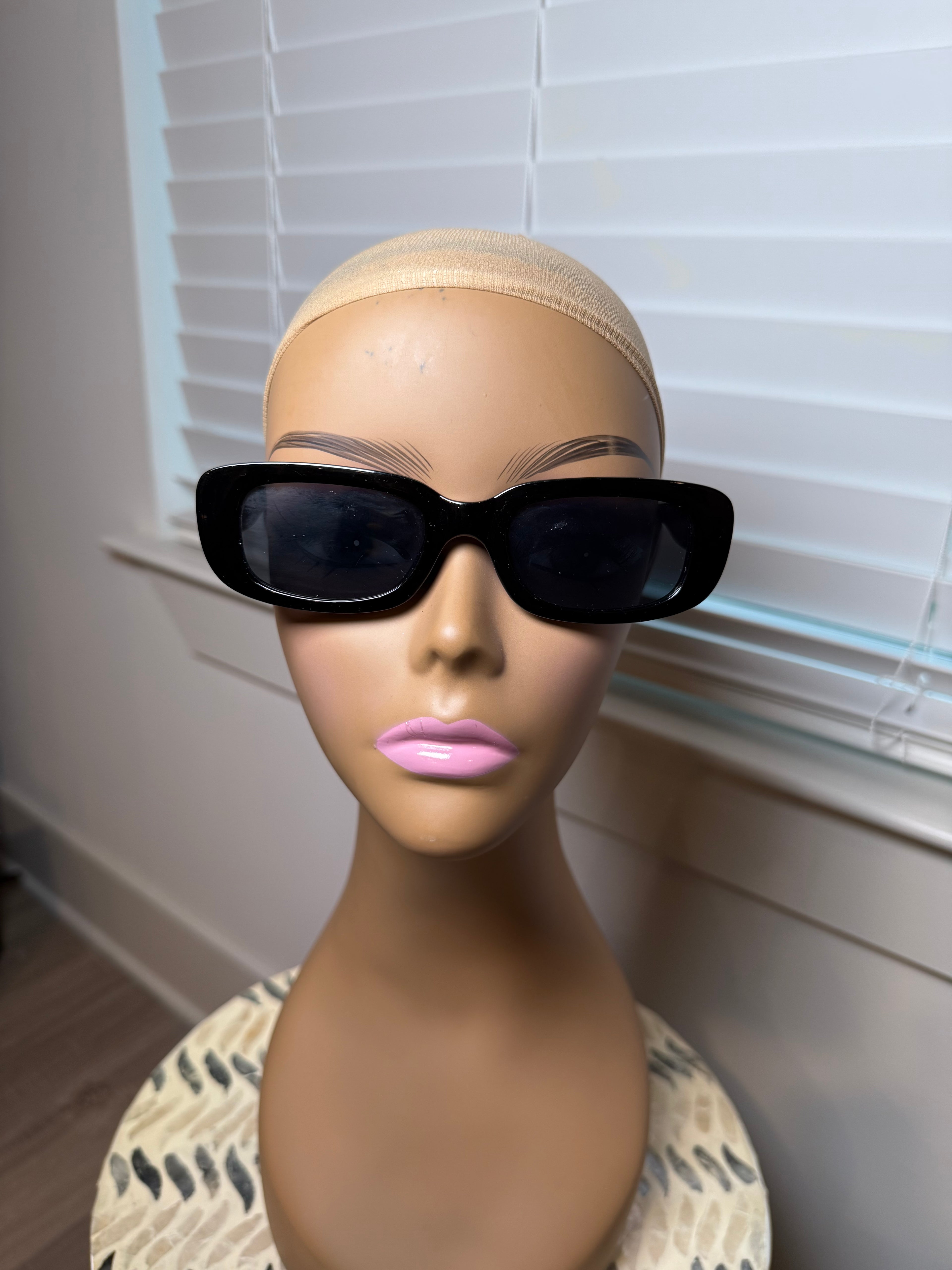 Black Oval Sunglasses