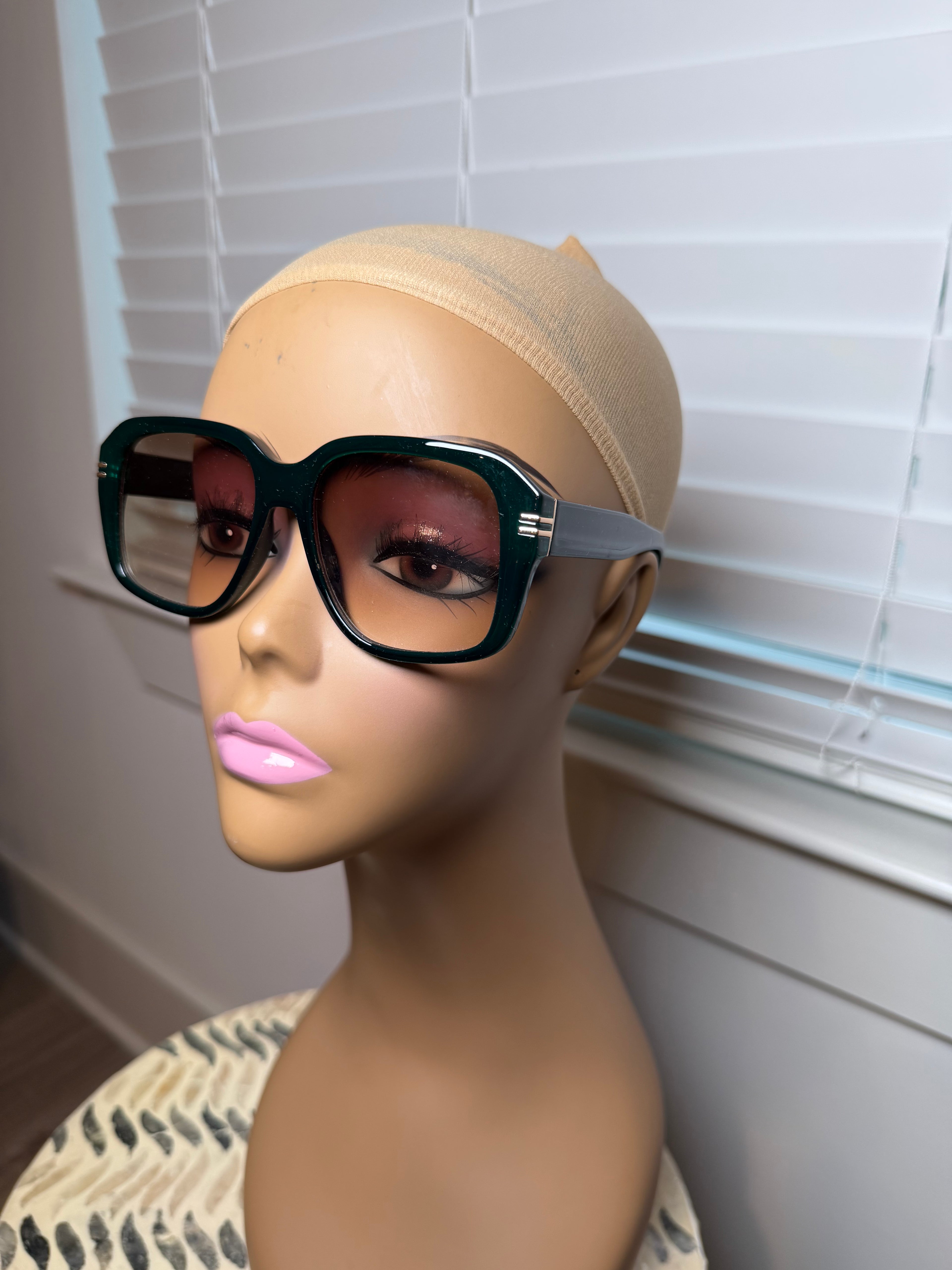 Dark Green Lightly Tented Sunglasses