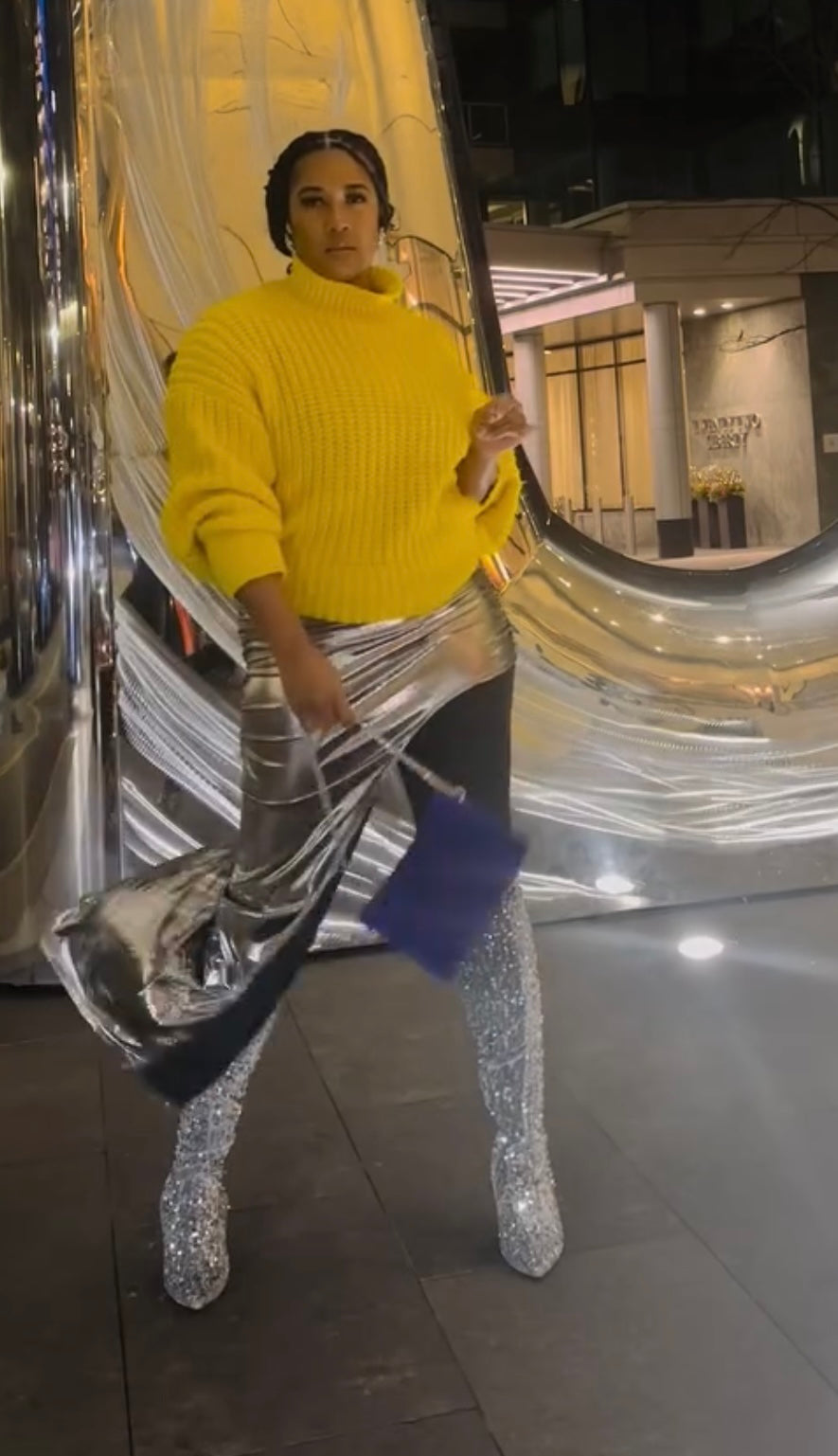 Silver A/Symmetrical Skirt